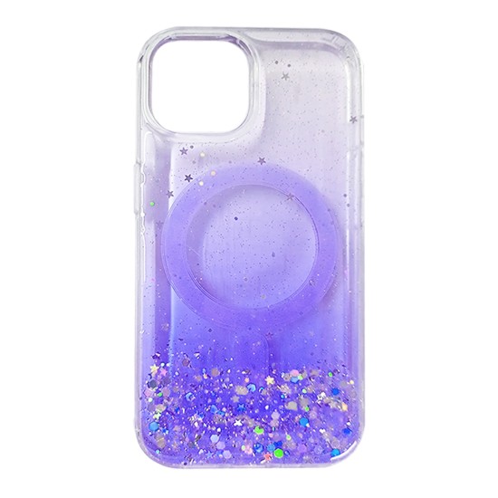 Magnetic Case for Apple iPhone 15 Purple Magnetic Case for Apple iPhone 15 Purple